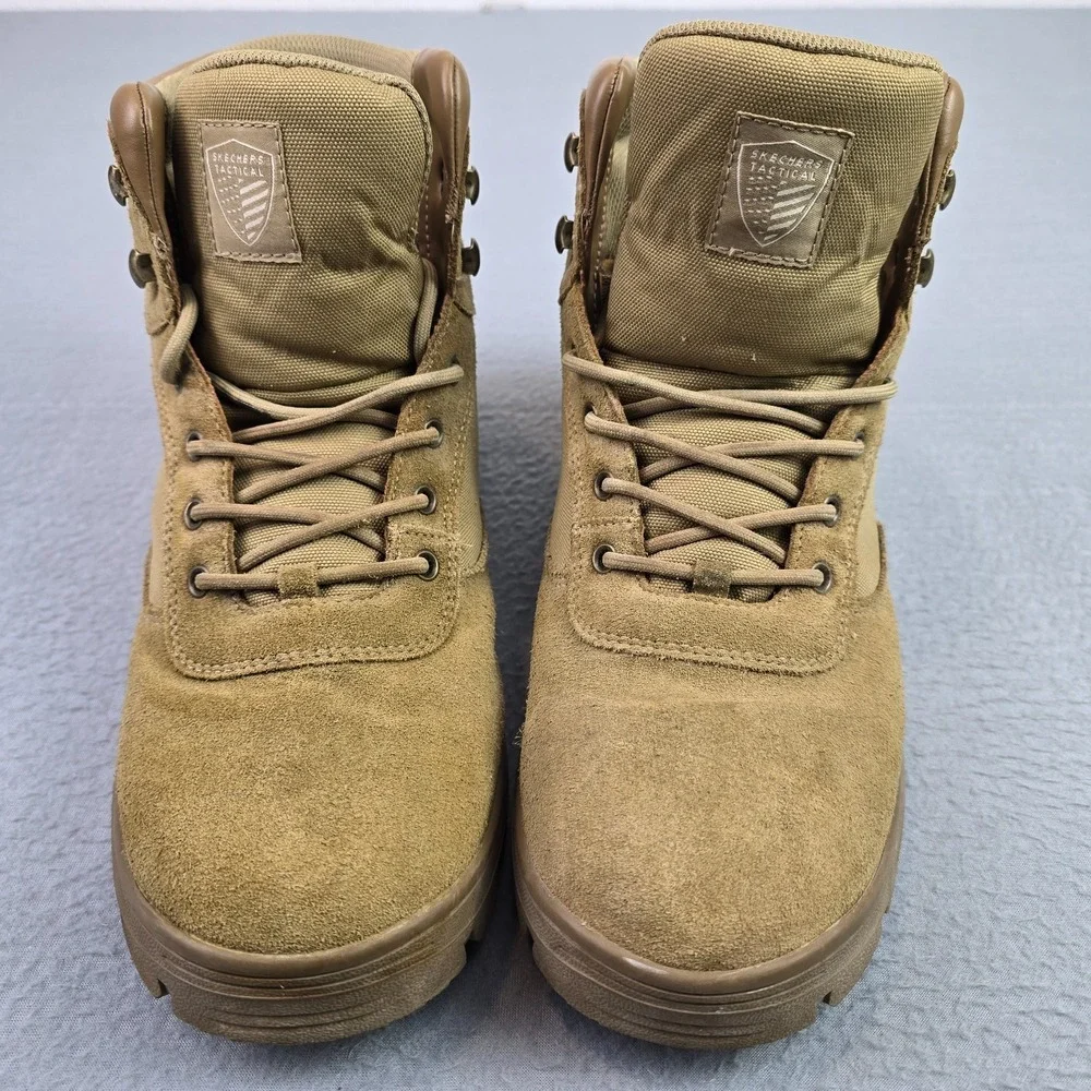 Skechers Tactical Waterproof Work Boots Mens US 12 Coyote Brown EH SR HydroGuard